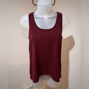 NWOT FRENCHI RACERBACK STYLE TANK TOP FROM NORDSTROM IN BURGUNDY SIZE XS